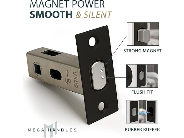 Mega Handles Magnetic Tubular Latch