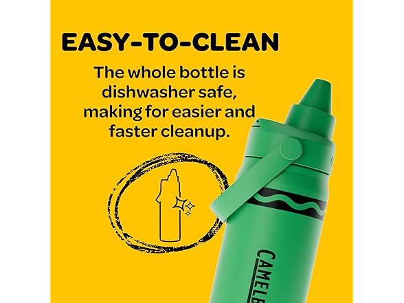 CamelBak Crayola Chug SS Bottle, 16oz, Sky Blue