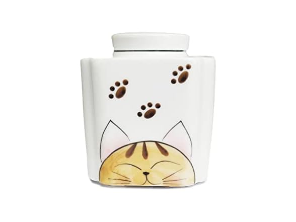 Qiulogfen Orange Animal Print Ceramic