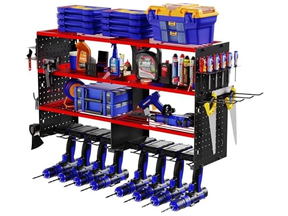 Power Tool Organizer Wall Mount 4 Layer