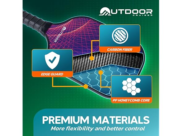 Outdoor Cruiser Pickleball Racket Set