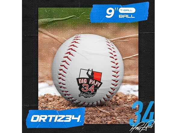 9" Graffiti T-Ball Glove David Ortiz Graffiti