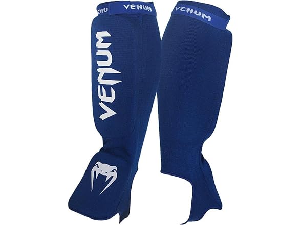 Venum Kontact Shin Guards, Blue