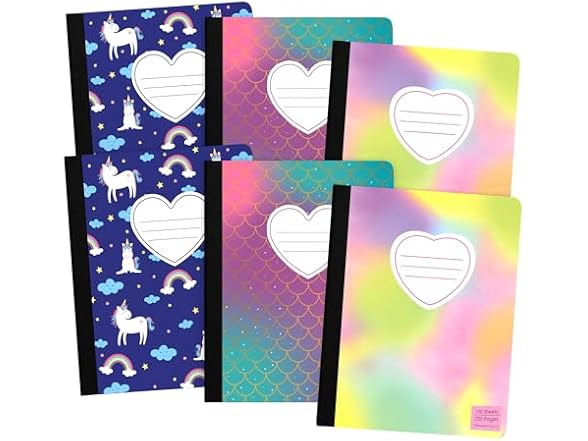 ScribbleMate Cute Composition Notebook