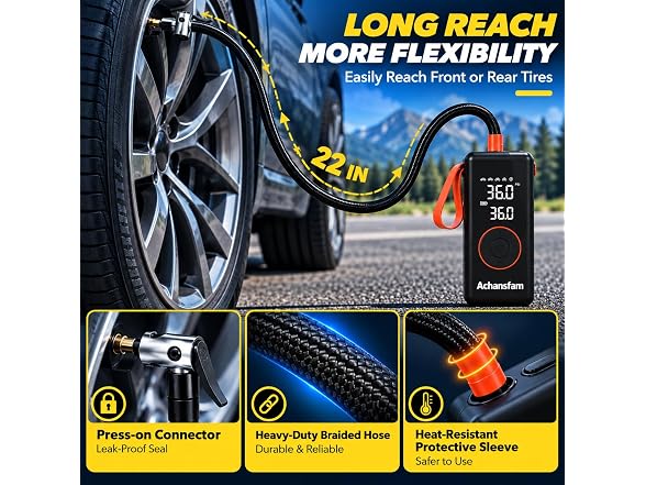 Achansfam P9 Pro Portable Tire Inflator