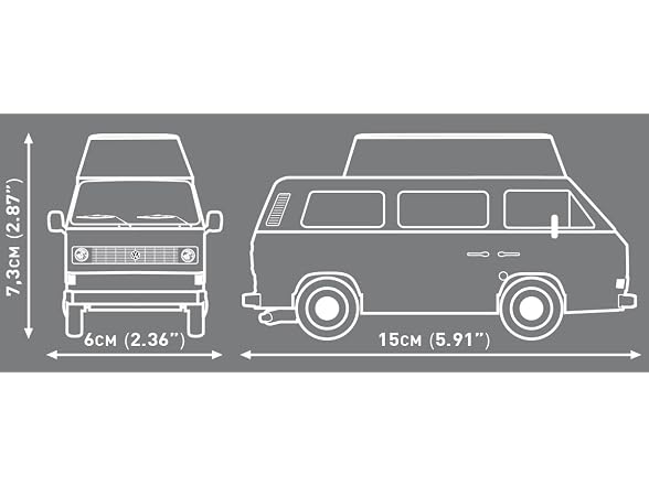 COBI Action Town Volkswagen T3 Camper Van, 232 Pieces