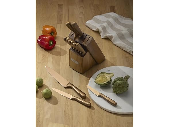 Cambridge Silversmiths Rame Hammered Copper 12-Piece Cutlery Set