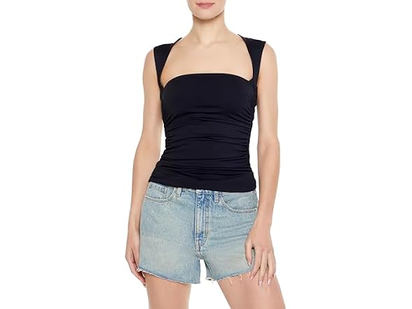 Forever 21 (S) Ruched Sleeveless Top