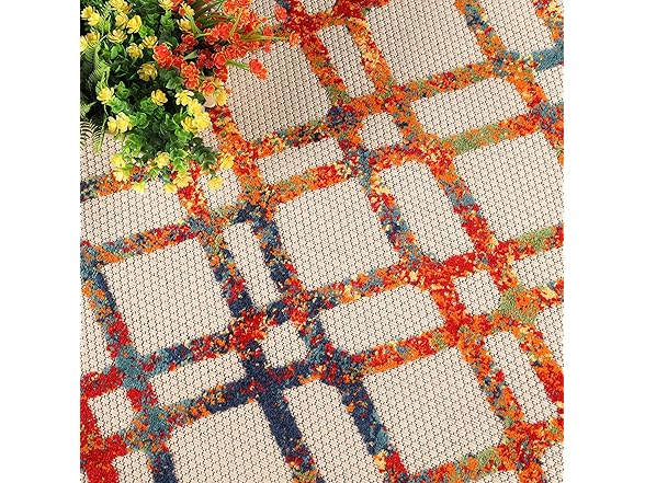 Superior 5'2"x7'2" Modern Diamond Lattice Rug