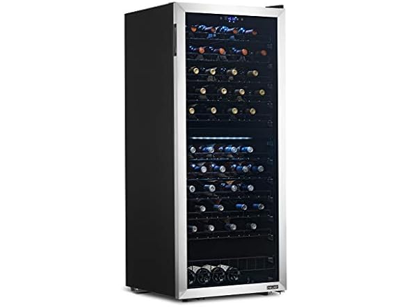 NewAir Freestanding Dual Zone Wine Fridge - 98 Bottle