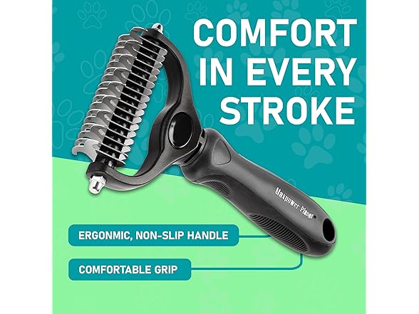 Double Sided Pet Grooming Brush 2-Pack