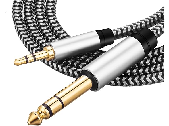 MORELECS 1/8 to 1/4 Stereo Cable