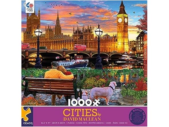 The Thames in London - 1000 Piece Jigsaw Puzzle