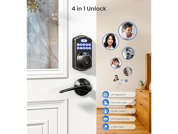 VEISE KS02A Fingerprint Door Lock