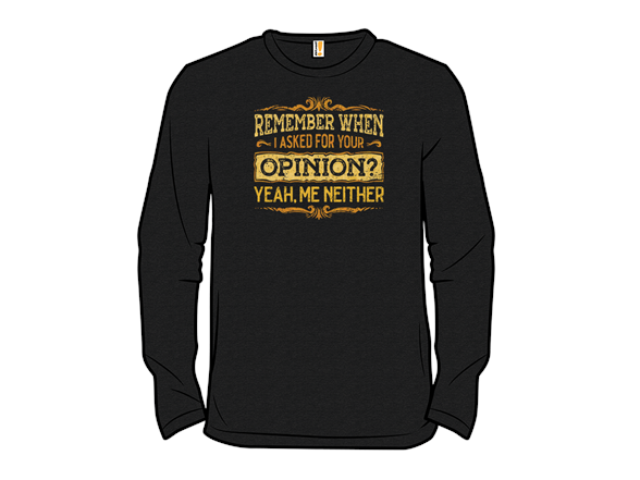 Yeah, Me Neither