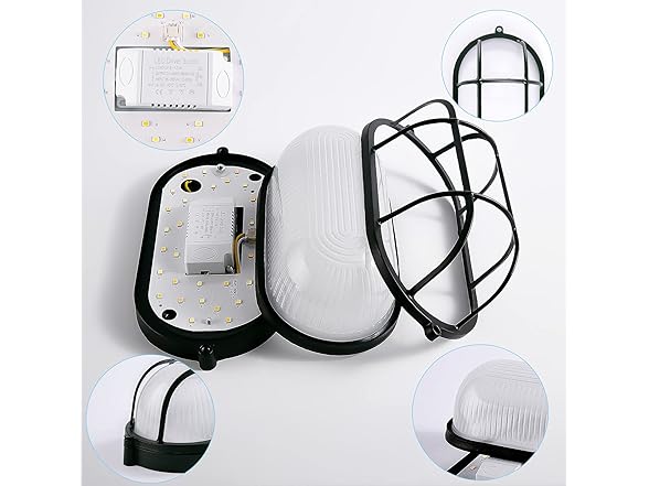 X-Ki Waterproof Grid Oval Bulkhead