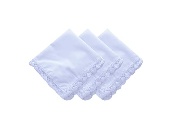 Deeorla Womens Lace Handkerchiefs