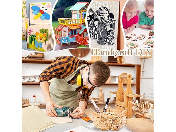 QSJQllo 36 Pack Basswood Sheets