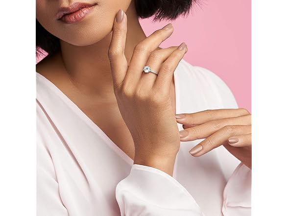 Pandora Clear Sparkling Crown Solitaire Ring - Promise Ring for Women - Sparkling Jewelry for Women - Sterling Silver with Clear Cubic Zirconia - Size 8.5 (Open Box)