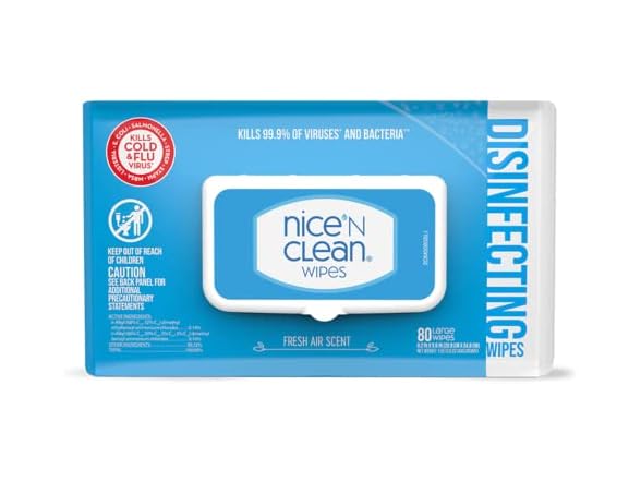 Nice N Clean Disinfecting Wipes 80ct