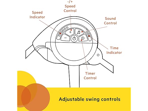 Portable Compact Automatic Baby Swing
