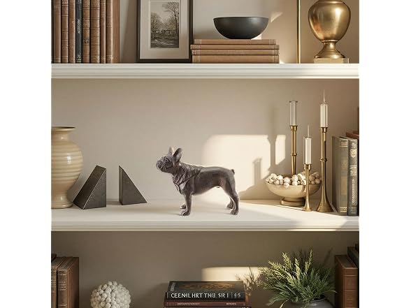 Creative Co-Op Resin French Bulldog Black