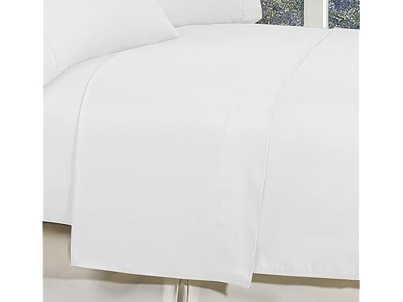 Elegant Comfort 2Pk Flat Sheet, Twin