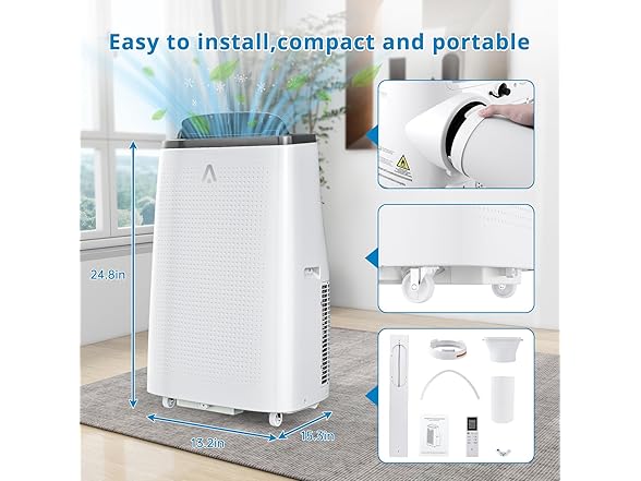dainslef 3-in-1 14000 BTU Portable Air Conditioner