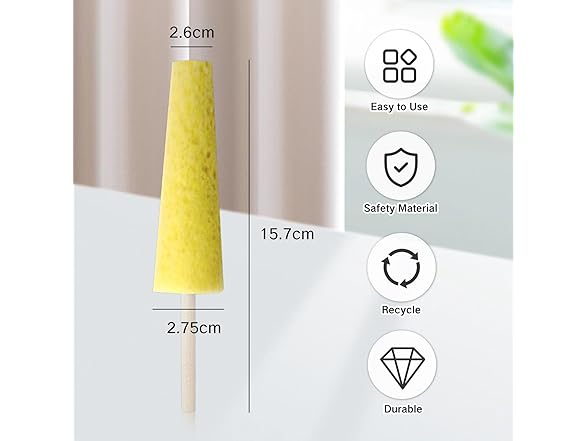 2Pcs Pottery Sponges on a Stick for Clay Throwing