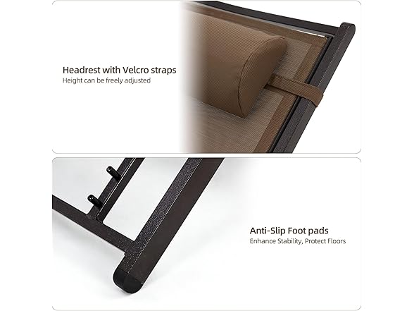 zzwhom Chaise Lounge Outdoor Set of 2