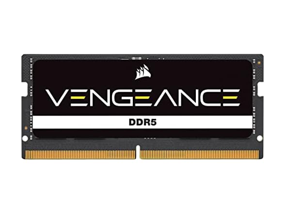CORSAIR Vengeance SODIMM DDR5 RAM 32GB (1x32GB) Up to 5600MHz CL48 Intel XMP 3.0 Desktop Computer Memory - Black (CMSX32GX5M1A5600C48) (Open Box)