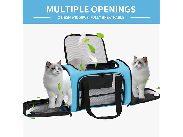 Helcb Pnimaund Pet Carrier Airline Soft Cat Carriers