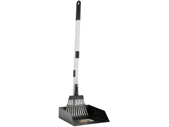PRECISION PET Poop Scoop Small Pan with Rake