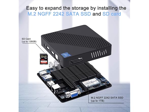 MINISFORUM N40 Mini PC UHD 4K@60Hz Celeron Dual