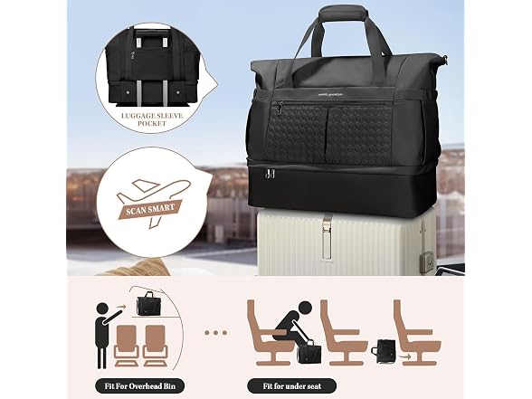 Maelstrom Gym Bag for Women,40L Travel Duffel Bag 