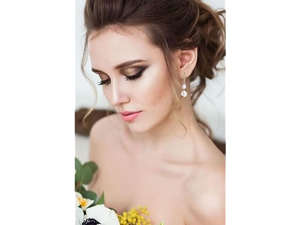 Tyluzem Trendy Pearl Drop Earrings 