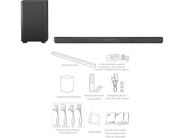 Philips TAB6200 2.1 Channel Soundbar with Wireless Subwoofer