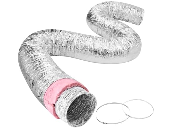 Dryer Vent Hose, 10'' Insulated Flexible Duct