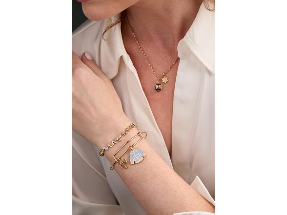 Alex and Ani Hanukkah 'Lets Get Lit Ugly Bangle