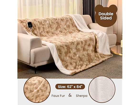  Twin Size Electric Blanket Champagne