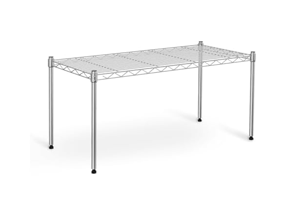Simple Deluxe 1-Tier Shelving Units Chrome