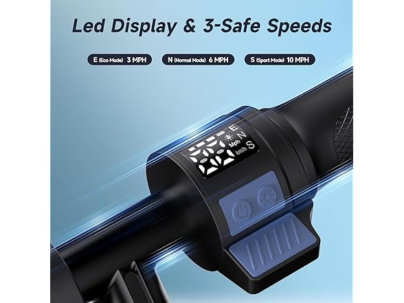 escoone Electric Scooter | 150W Motor | 3/6/10 MPH - Gallery 3