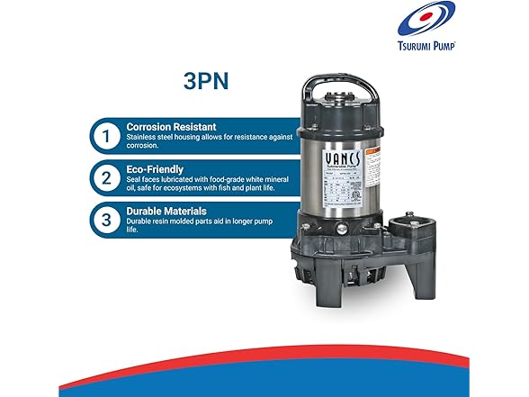 Tsurumi Pump 3-PN | Submersible Pond