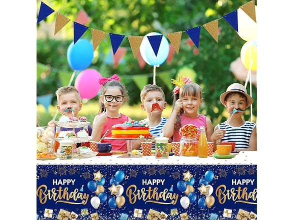 DUAIAI Happy Birthday Decorations, 1 Pcs