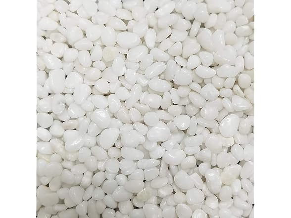 Decorative Outdoor White Pebbles