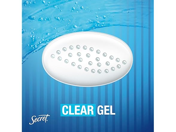 Secret Outlast Clear Gel, 2.6oz, 2pk