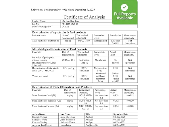 Marshmallow Root Tea Organic (4oz.)