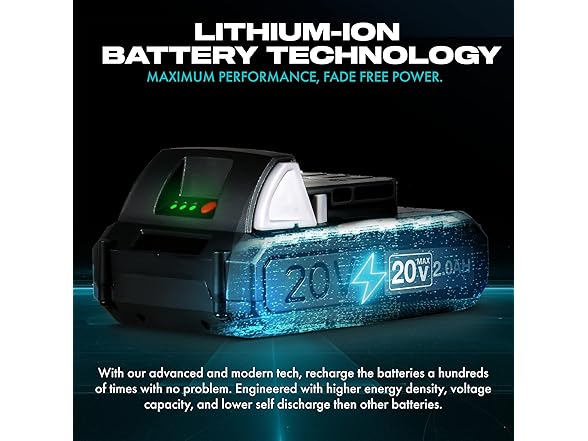 G 20V DC 2Ah 36 Watt Hour Lithium Ion Rechargeable Battery