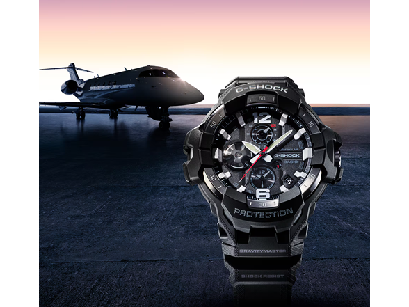 Casio G-Shock Master of G Air Gravitymaster Black Resin Strap Watch - GRB300-1A