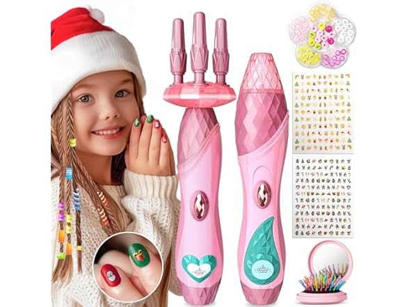 Geyiie Girl's Hair Styling Toy 2 Pack